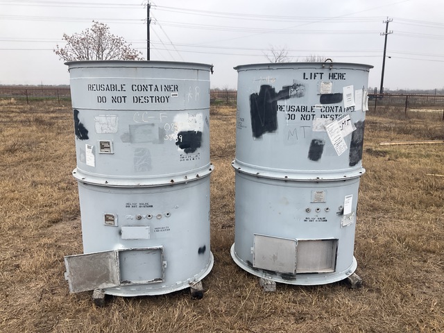 (2) Erie Engineered Products 387E001 Storage Containers