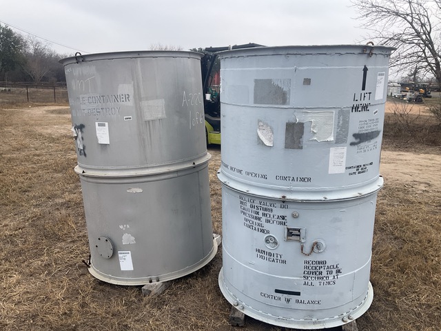 (2) Erie Engineered Products 387E001 Storage Containers