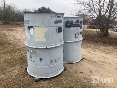 (2) Assorted Storage Containers