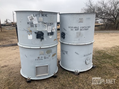 (2) Erie Engineered Products 387E001 Storage Containers