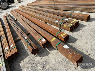 2025 Kit Containers STEEL (1) bundle of (16) (24ft 1in)L (1&1/2)W (1&1/2)H Tube (Unused)