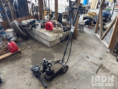 Quantity of Lot of 2 air jacks and air ratchet with sockets