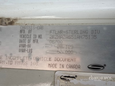 2001 Sterling LT9511 6x4 Fuel Truck