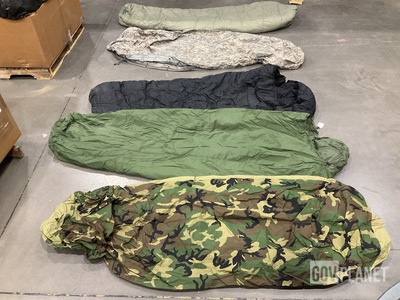 (1) Modular Sleep System, (13) Sleeping Bags & Assorted Items