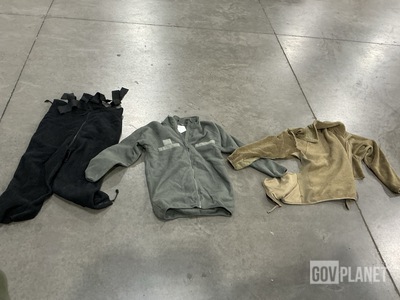 (6) Pairs of Cold Weather Coveralls, (1) Parka Liner & Assorted Items