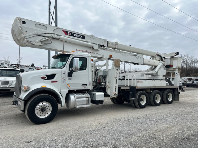 2019 Terex Hi-Ranger TM125 125 ft on 2020 Peterbilt 567 Prestige 8x6 Bucket Truck