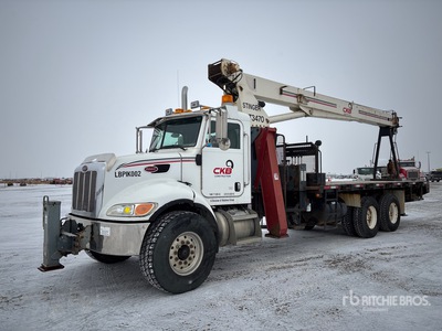 Terex BT-3470 34000 lb Straight Boom on 2006 Peterbilt 335 6x4 Boom Truck