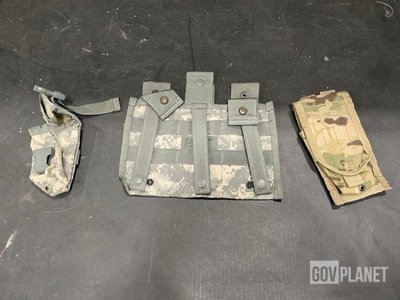 (281) Flash Bang Grenade Pouches, (58) M4 Three Mag Pouches & Assorted Items