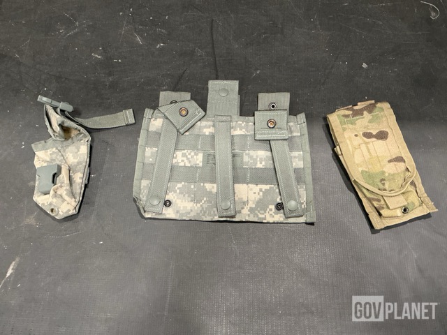 (281) Flash Bang Grenade Pouches, (58) M4 Three Mag Pouches & Assorted Items