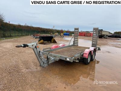 2014 Hubiere H212l14CF 3500 kg T/A Remorque 2 Essieux مقطورة معدات