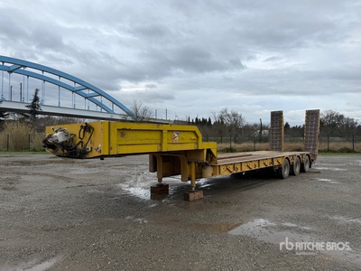 1994 Robuste Kaiser S5303E1C 23430 kg Tri/A Semi-Remorque Porte-Engin 3 Essieux مقطورة لوبوي