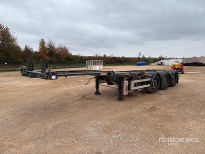 2012 Fruehauf Tri/A Semi-Remorque Porte-Conteneur 3 Essieux مقطورة حاويات