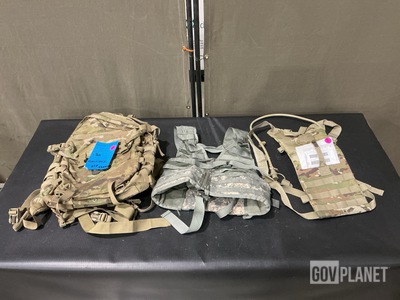 (30) Assault Packs, (70) Hydration System Carriers & Assorted Items
