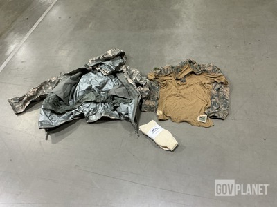 (107) Pairs of Socks, (34) Combat Ensemble Shirts & Assorted Items
