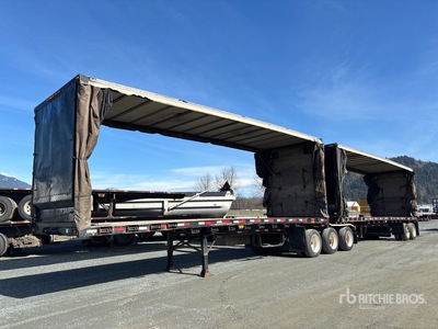 1998 Eagle 28 ft Tri/A Super B-Train Lead Curtain Side Trailer