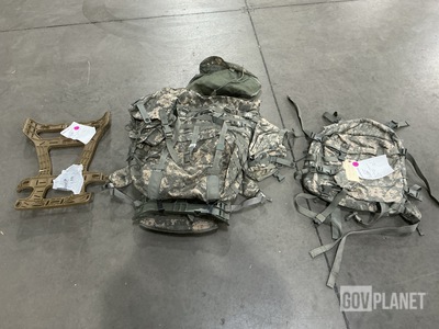 (189) USMC Pack Frames, (20) Assault Packs & Assorted Items