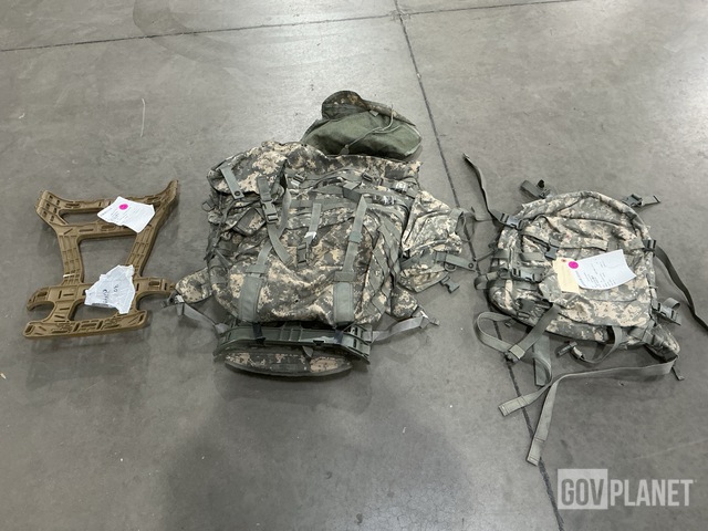 (189) USMC Pack Frames, (20) Assault Packs & Assorted Items