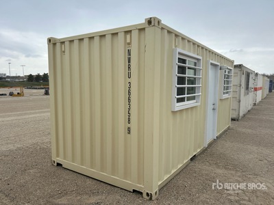 2026 Standard 20 ft x 8 ft Skid-Mounted Mobile Office Opslag container (Unused)