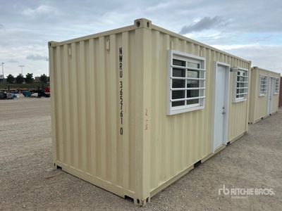 2026 Standard 20 ft x 8 ft Skid-Mounted Mobile Office Opslag container (Unused)