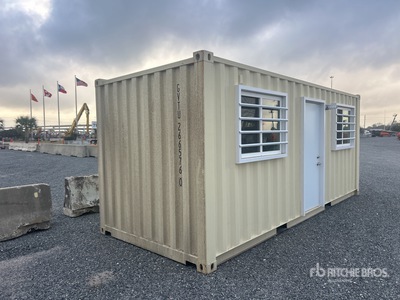 2026 20 ft x 8 ft Skid-Mounted Storage Container Mobile Office (Unused)