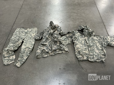 (60) Pairs of Wet Weather Trousers, (5) Wet Weather Parkas & Assorted Items