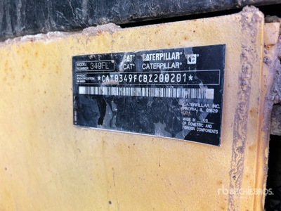 2014 Cat 349F Excavadora de Cadenas