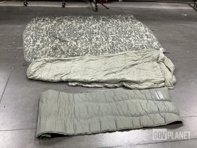 (91) Self-Inflating Sleeping Mats, (12) Sleeping Bags & Assorted Items