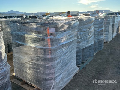 Quantity of (3) Pallets of 10.5-12.75 6 in 20 Rod Field Fence Divers