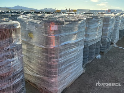 Quantity of (3) Pallets of 10.5-12.75 6 in 20 Rod Field Fence Divers