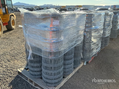 Quantity of (3) Pallets of 10.5-12.75 6 in 20 Rod Field Fence Divers