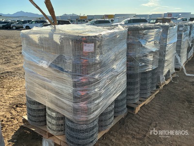 Quantity of (3) Pallets of 10.5-12.75 6 in 20 Rod Field Fence Divers