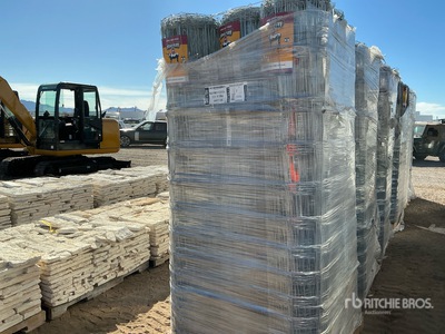 Quantity of (3) Pallets of 10.5-12.75 6 in 20 Rod Field Fence Divers - Industriel