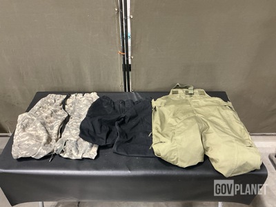 (5) Pairs of Camouflage Pants, (12) Pairs of Food Service Pants & Assorted Items