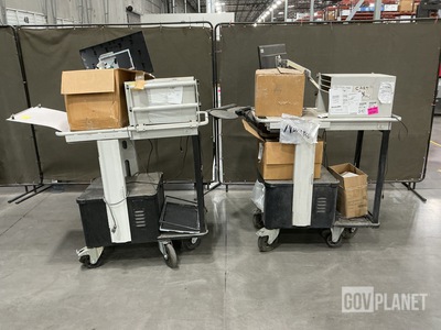 (2) Hand Carts w/Assorted Items