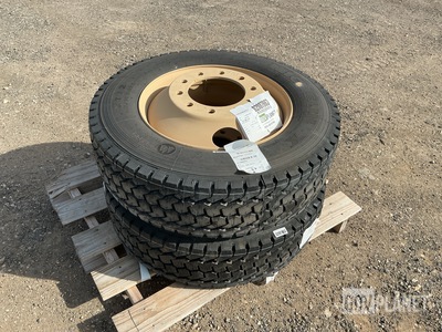 (2) Michelin 275/70R22.5 Tires w/Wheels