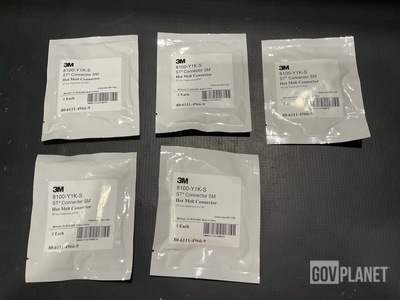 (1,000) 3M 8100-Y1K-S Yellow Boot Hot Melt Connectors
