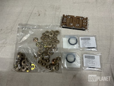 (13) Keyed Lock Rings, (57) DC Converters & Assorted Items