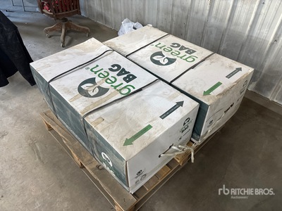 Quantity of (2) Green Bag 10 ft X 250 ft Grain Bag Divers
