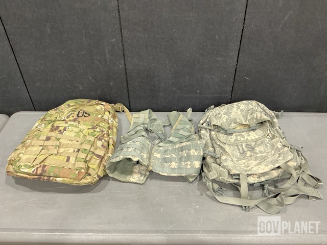 (18) Assault Packs, (76) Fighting Load Carriers & Assorted Items