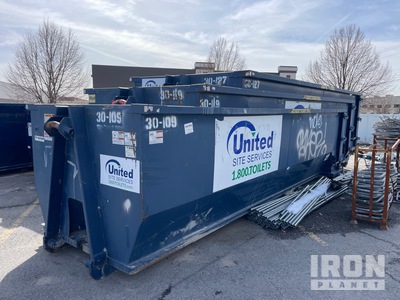 Quantity of (3) 30 cu yd Roll-Off Container