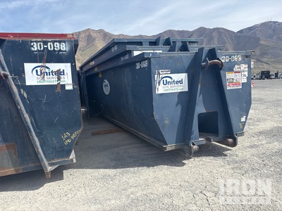 Quantity of (3) 22 ft 30 cyd Roll-Off Containers