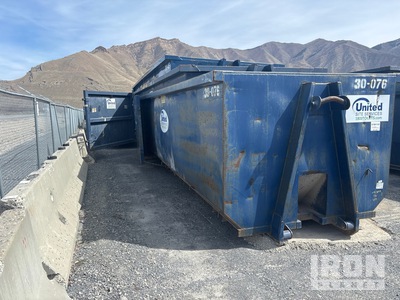 Quantity of (3) 22 ft 30 cyd Roll-Off Containers