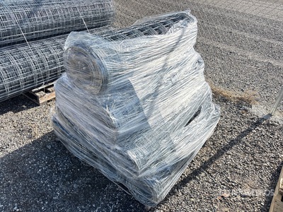 Quantity of (10) Rolls of 4 ft Galvanized Fencing (Unused)