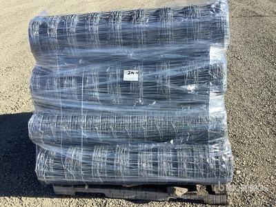 Quantity of (10) x 4 ft Galvanized Rolls of Schermen (Unused)