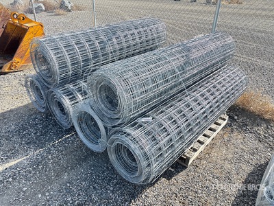 Quantity of (6) 200 ft x 84 in Galvanized Rolls of Deer Fencing (Unused)