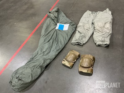 (150) Pairs of Knee Pads, (8) Sleeping Bags & (1) Pair of Trousers