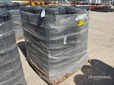 Quantity of (3) Pallets of 10.5-12.75 6 in 47 in 20 Rod Fencing