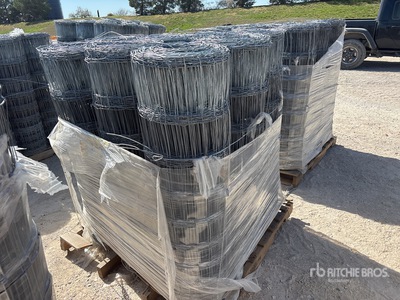Quantity of (3) Pallets of 10.5-12.75 6 in 47 in 20 Rod Fencing