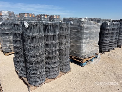 Quantity of (3) Pallets of 10.5-12.75 6 in 47 in 20 Rod Fencing