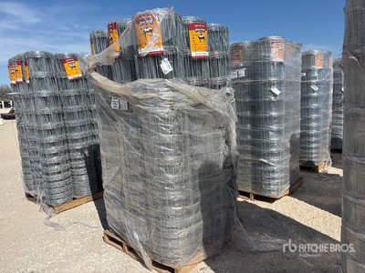 Quantity of (3) Pallets of 1C 12.5-12.5 6 in 78 in 20 Rod Field Fencing